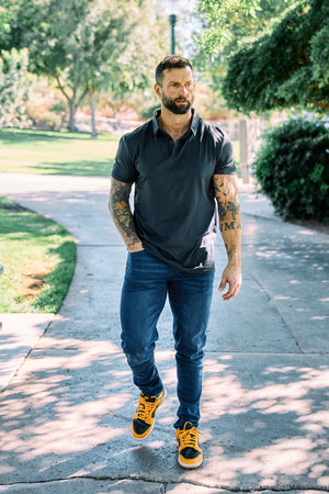 lifestyle mens jeans 2.0 and polo barbell