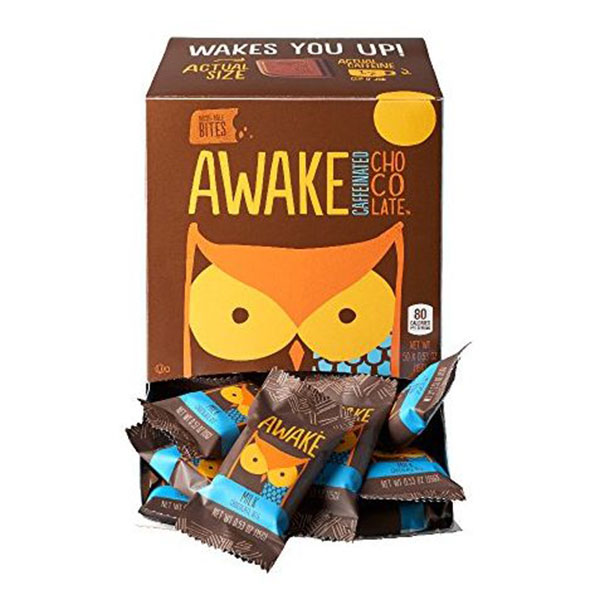 awake caffeinated chocolate唤醒咖啡因巧克力能量咬合