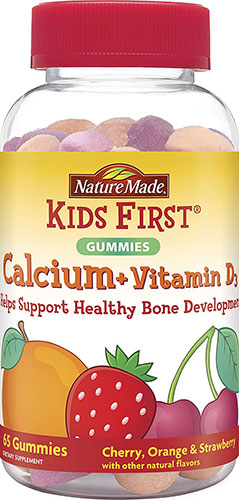 莱萃美nature made kids first钙 维生素d3软糖