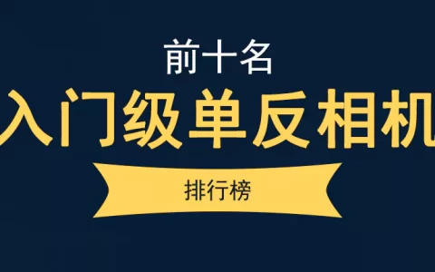 入门级单反相机排行榜前十名