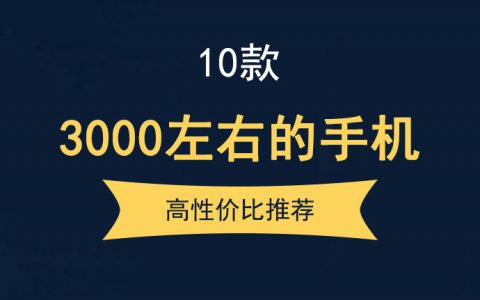 2022年性价比高的3000左右的手机推荐（一加、真我、iqoo）